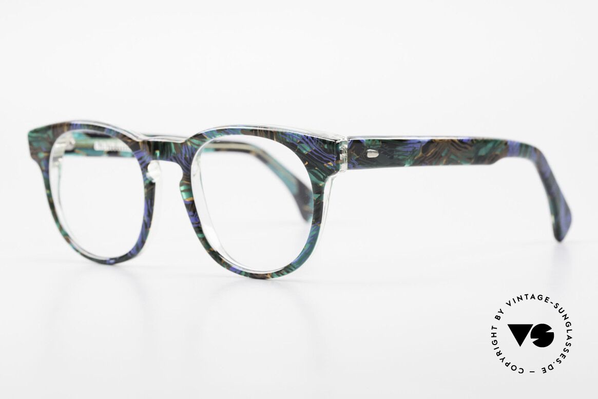 Alain Mikli 903 / 688 Panto Brille 80er Gemustert, im Stile der alten 'Tart Optical Arnel' aus den 60ern, Passend für Herren und Damen