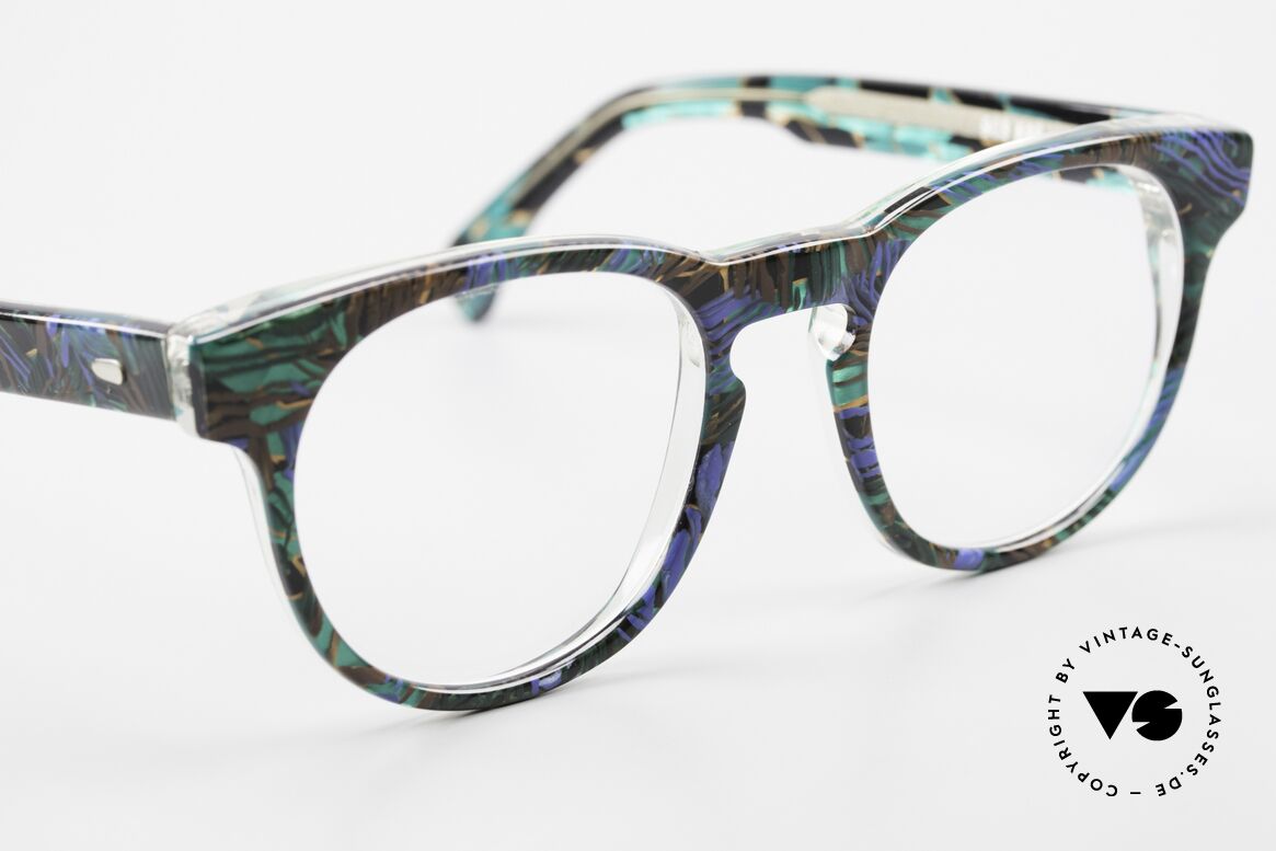Alain Mikli 903 / 688 Panto Brille 80er Gemustert, ungetragen (wie alle unsere 1980er vintage Brillen), Passend für Herren und Damen