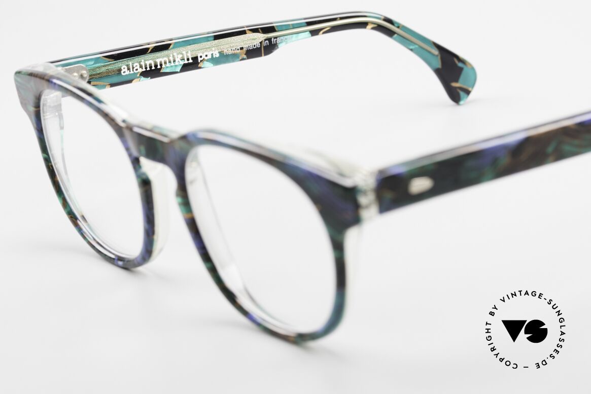 Alain Mikli 903 / 688 Panto Brille 80er Gemustert, Größe: small, Passend für Herren und Damen
