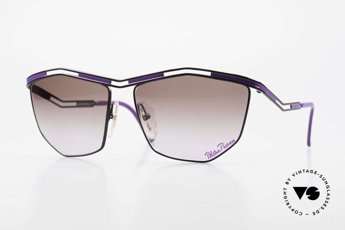 Paloma Picasso 1478 Rare 90er Damen Sonnenbrille, vintage Designersonnenbrille von Paloma Picasso, Passend für Damen