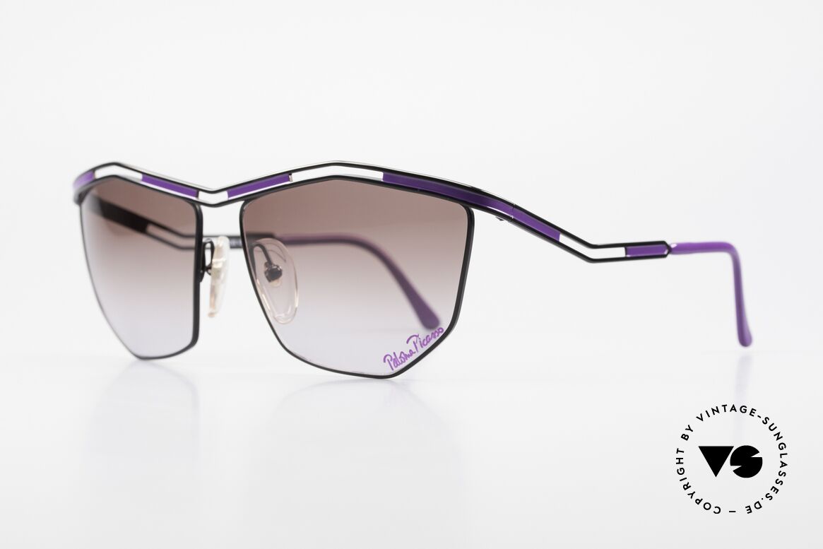 Paloma Picasso 1478 Rare 90er Damen Sonnenbrille, sie entwarf 1990 diese großartige Brillenkollektion, Passend für Damen
