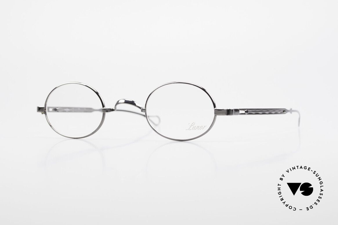 Lunor I 22 Telescopic Ovale Brille Schiebebügel, LUNOR = französisch für "Lunette d’Or" (Goldbrille), Passend für Herren und Damen