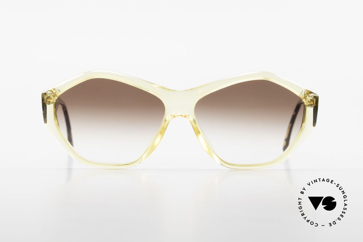 Paloma Picasso 1463 Optyl Sonnenbrille 90er Damen, spektakuläre Form mit temperamentvollen Muster, Passend für Damen