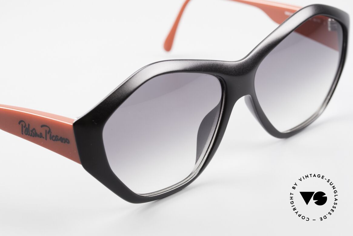 Paloma Picasso 1463 Damen Sonnenbrille 90er Optyl, das Etui kann auch als Geldbörse benutzt werden, Passend für Damen