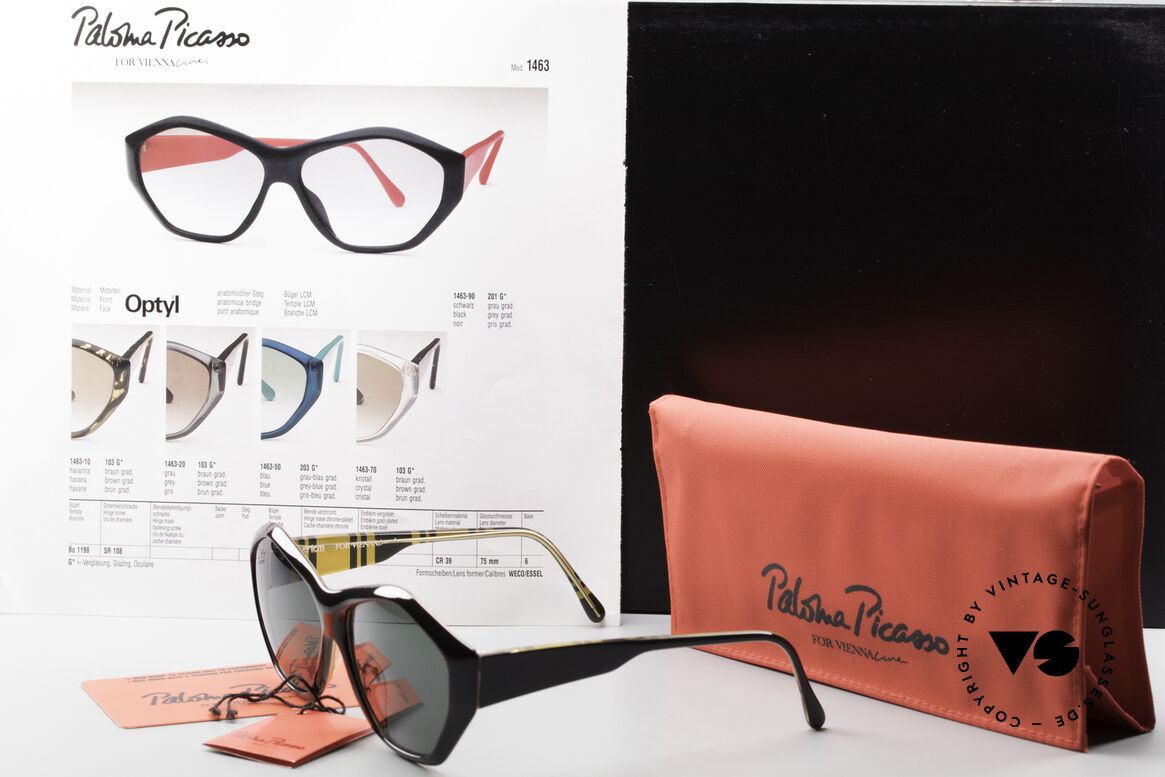 Paloma Picasso 1463 90er Damen Sonnenbrille Optyl, Größe: medium, Passend für Damen