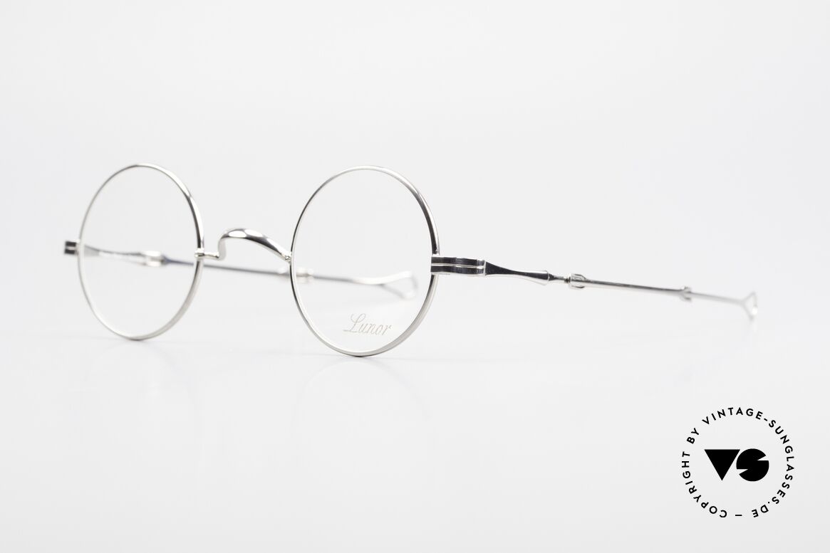 Lunor I 12 Telescopic Runde Schiebebügel Brille, Brillendesign in Anlehnung an frühere Jahrhunderte, Passend für Herren und Damen