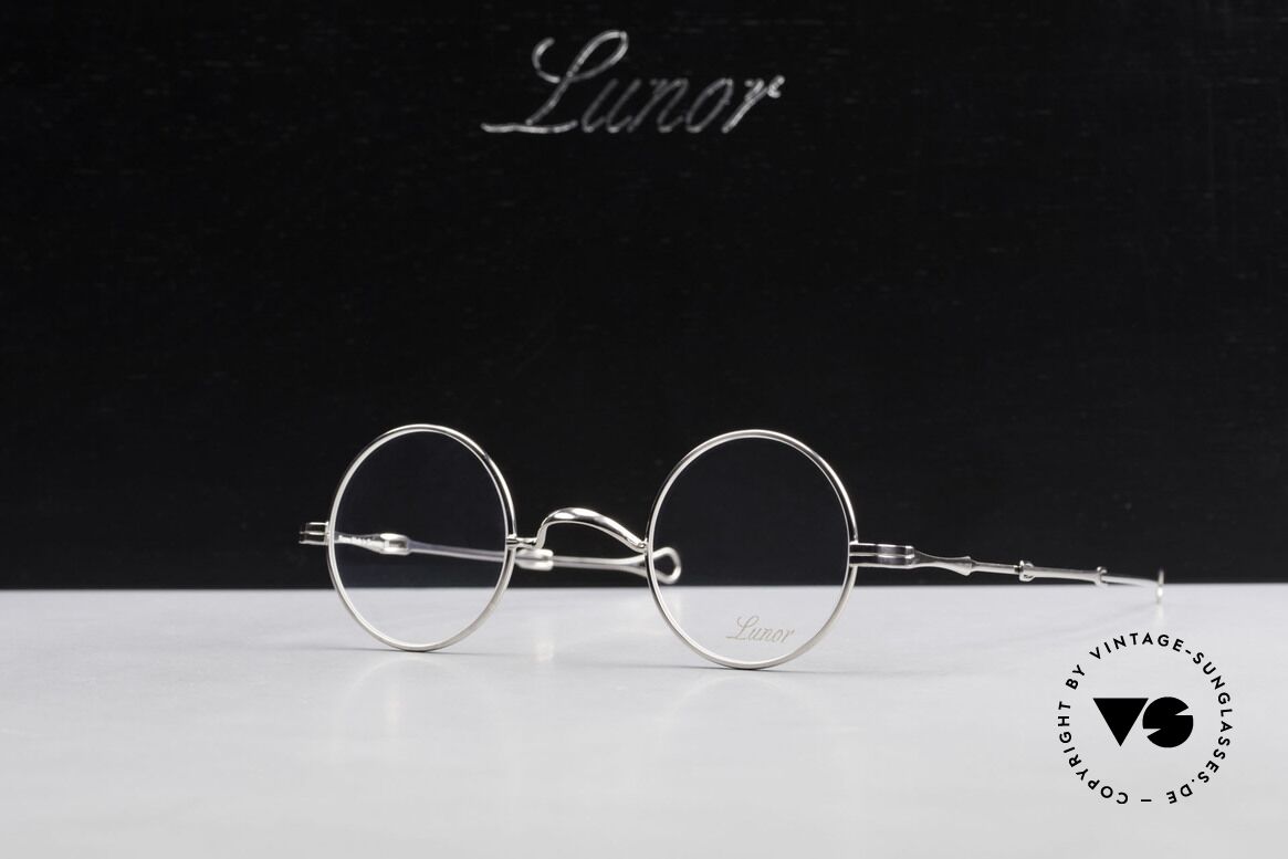 Lunor I 12 Telescopic Runde Schiebebügel Brille, Größe: extra small, Passend für Herren und Damen