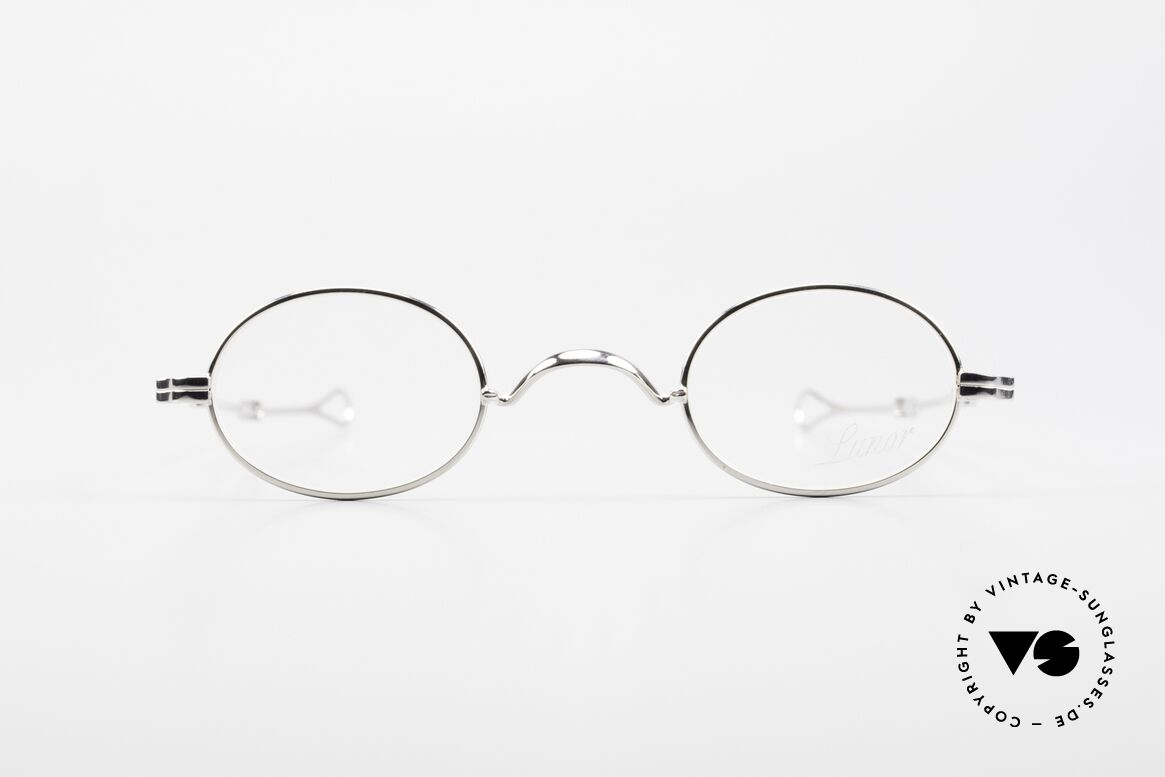Lunor I 04 Telescopic Ovale XS Brille Platin Plated, Lunor Brillen = zeitlose Klassiker aus Deutschland, Passend für Herren und Damen