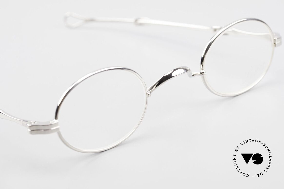 Lunor I 04 Telescopic Ovale XS Brille Platin Plated, platin-plattierte Fassung; für große Stärken geeignet, Passend für Herren und Damen