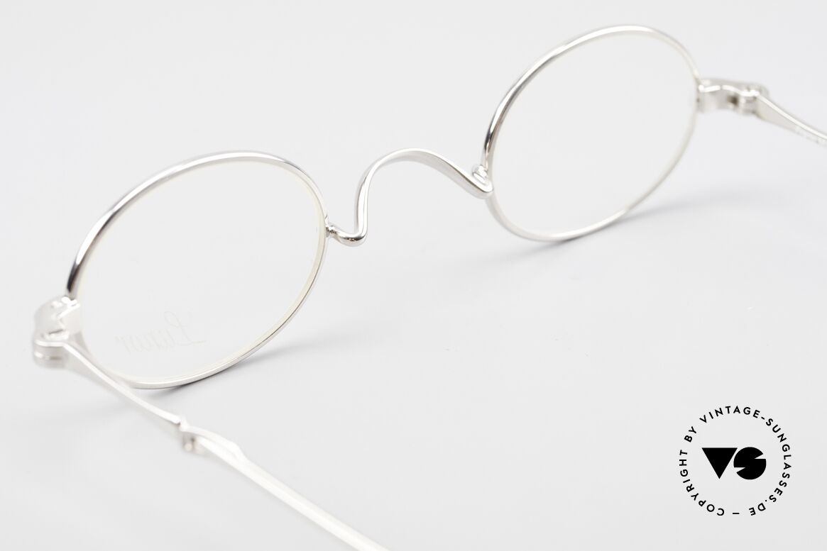Lunor I 04 Telescopic Ovale XS Brille Platin Plated, Größe: extra small, Passend für Herren und Damen