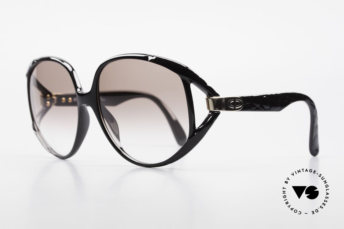 Christian Dior 2320 80er Damen XL Sonnenbrille, dennoch sehr leicht, da genialer Optyl-Kunststoff, Passend für Damen