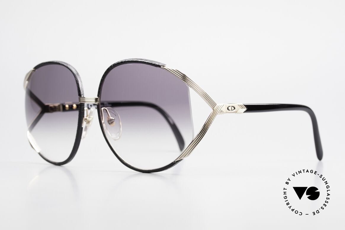 Christian Dior 2250 Rihanna Sonnenbrille Leder, kostbares 80er Modell in einzigartiger LEDER EDITION, Passend für Damen