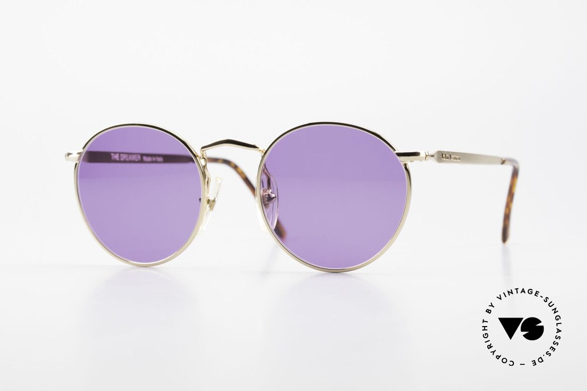 John Lennon - The Dreamer Sehr Kleine Panto Sonnenbrille, vintage Brille der original 'John Lennon Collection', Passend für Herren und Damen