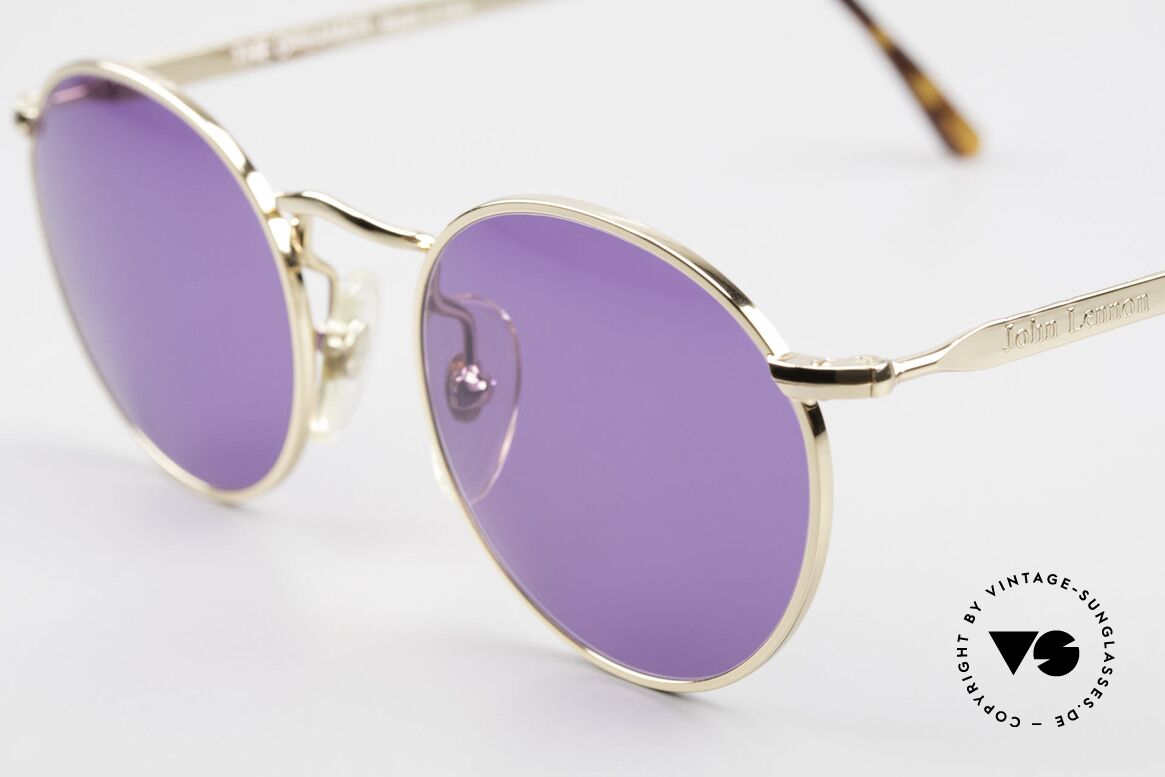 John Lennon - The Dreamer Sehr Kleine Panto Sonnenbrille, lila Gläser: originell & funktional (100% UV Schutz), Passend für Herren und Damen