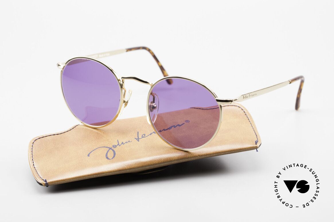 John Lennon - The Dreamer Sehr Kleine Panto Sonnenbrille, 118mm Breite = EINE SEHR KLEINE Fassung; 47mm, Passend für Herren und Damen