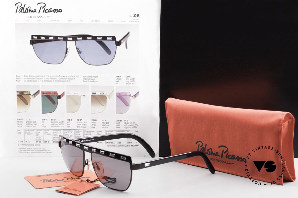 Paloma Picasso 3706 Damen Sonnenbrille Kristall, Größe: medium, Passend für Damen