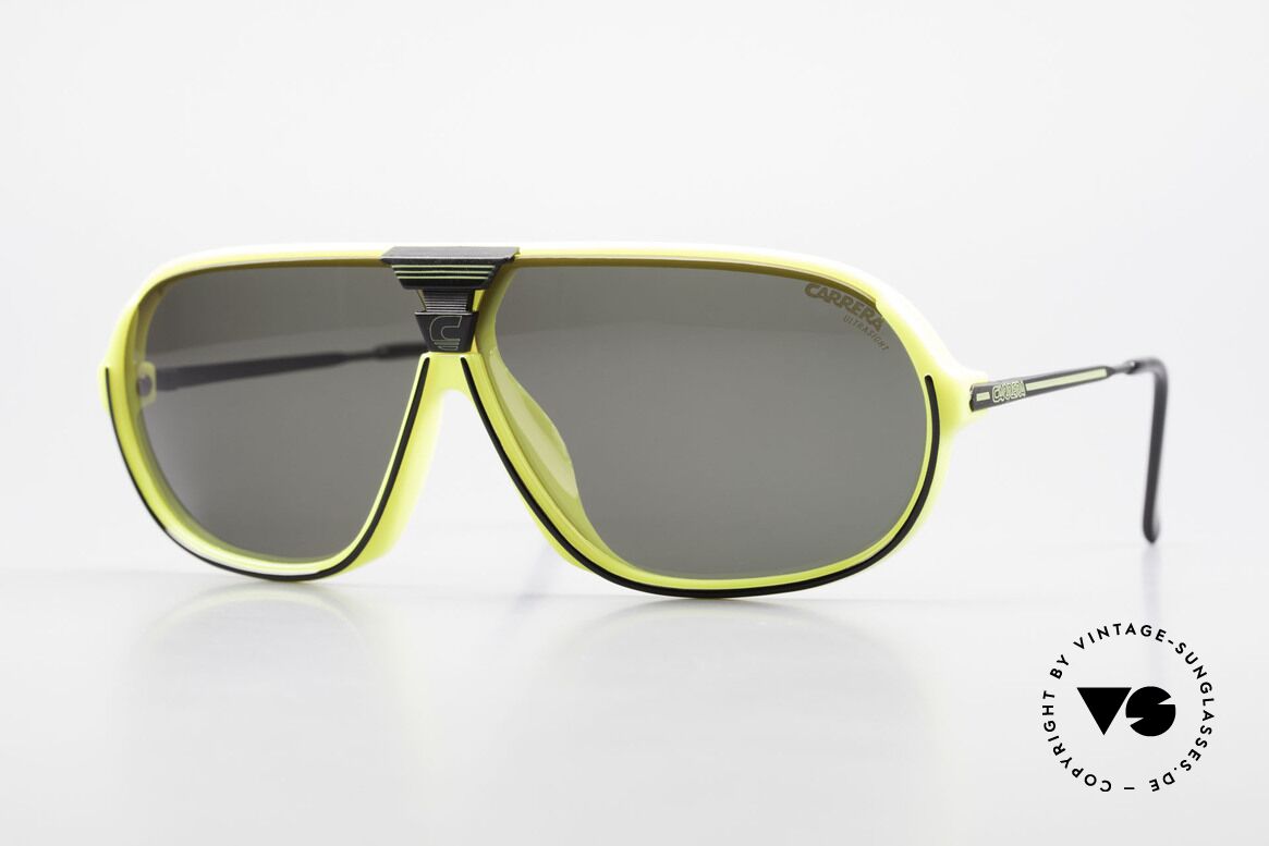 Carrera 5416 80's Sonnenbrille Polarisierend, sensationelle Carrera Sportsonnenbrille von 1988, Passend für Herren