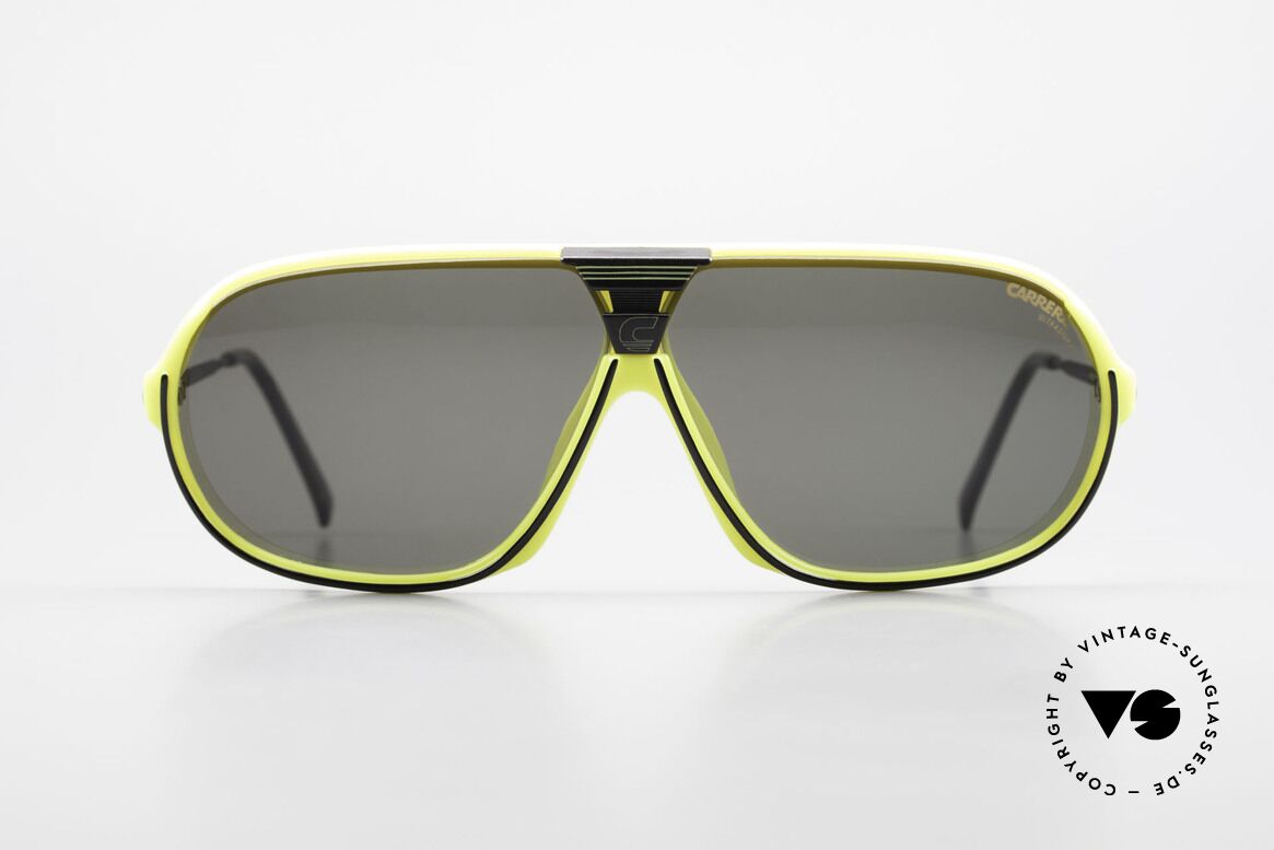 Carrera 5416 80's Sonnenbrille Polarisierend, sensationelle Carrera Sportsonnenbrille von 1988, Passend für Herren