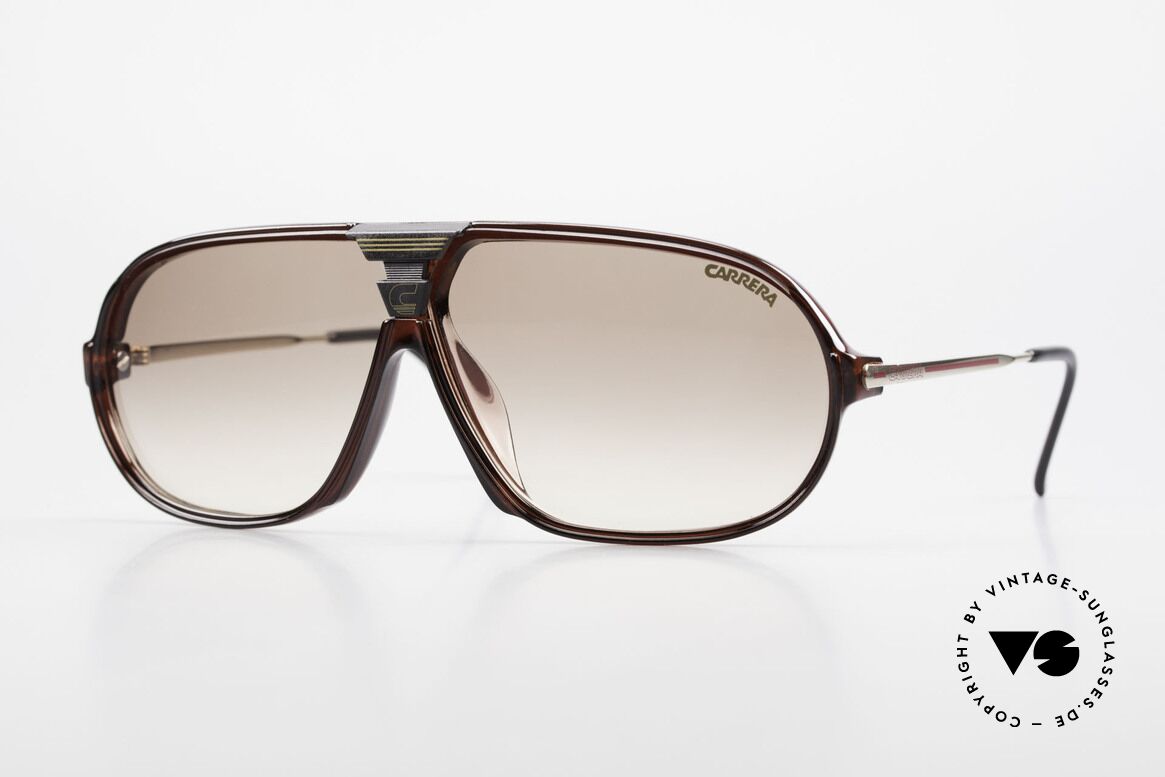 Carrera 5416 80er Sportbrille Wechselglas, sensationelle Carrera Sportsonnenbrille von 1988, Passend für Herren