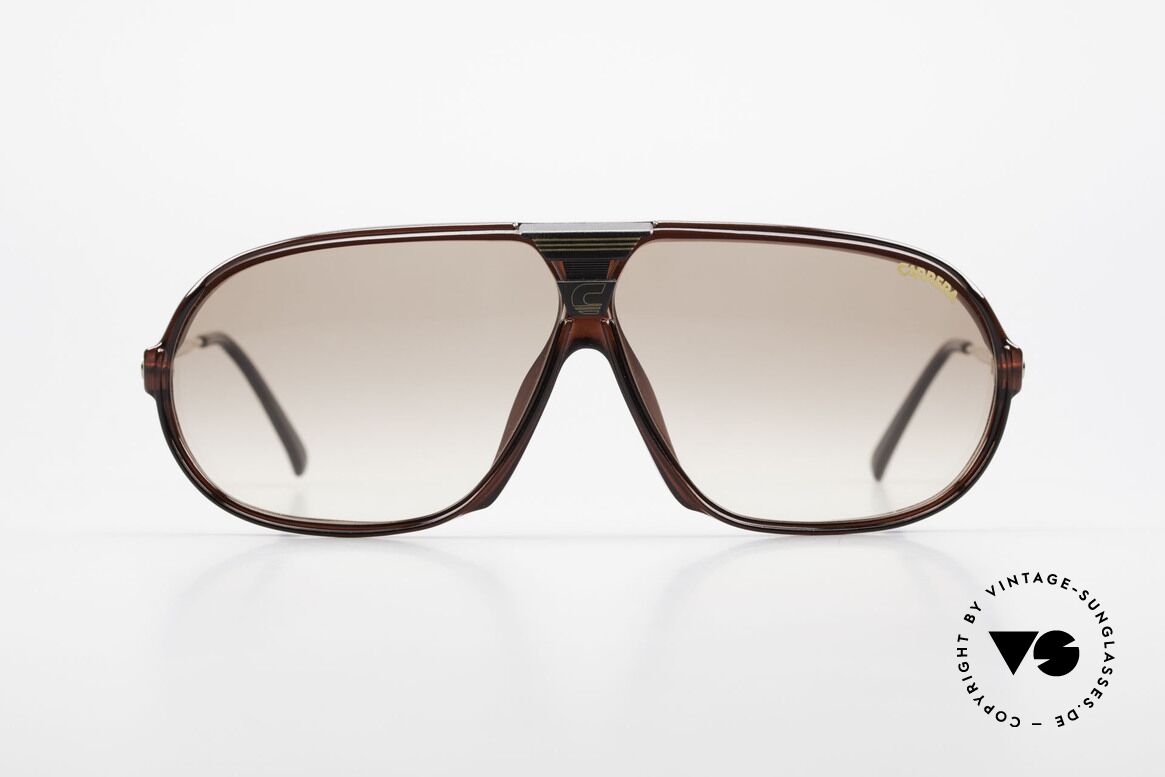 Carrera 5416 80er Sportbrille Wechselglas, ultraleichter Rahmen aus genialem Optyl-Material, Passend für Herren