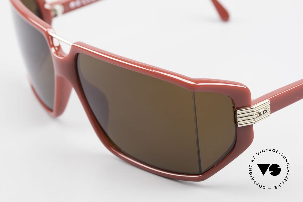 Christian Dior 2440 80er Brille Mit Seitenscheiben, dunkelbraune Polycarbonat-Gläser (100% UV Schutz), Passend für Herren