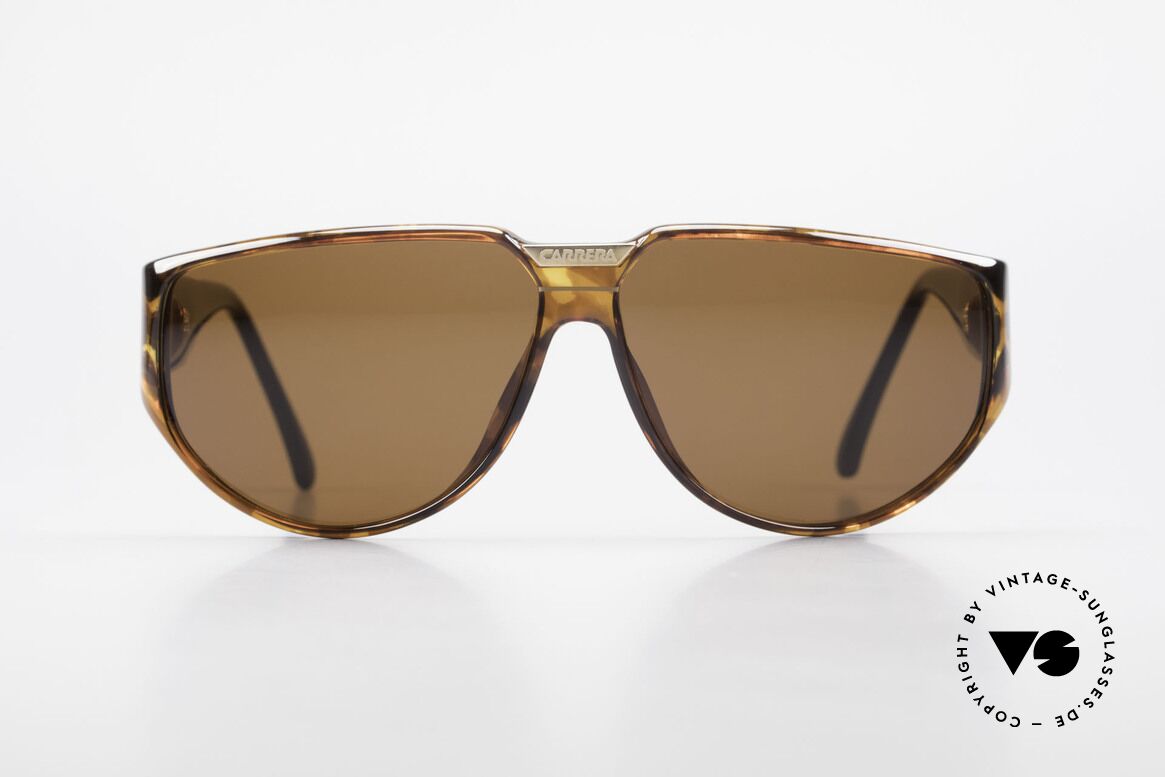 Carrera 5417 80er Sportsonnenbrille Optyl, alte, original Carrera Sportsonnenbrille von 1989, Passend für Herren