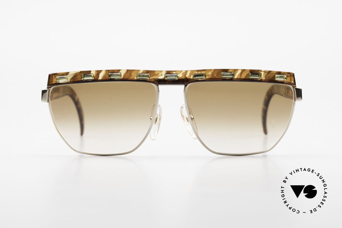 Paloma Picasso 3706 Damen Sonnenbrille Strass 90s, Damen Designersonnenbrille von Paloma Picasso, Passend für Damen