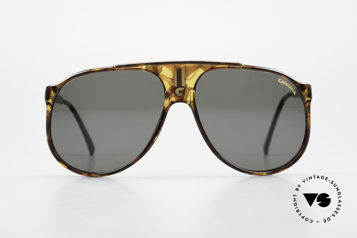 Carrera 5424 80er Aviator Sportsonnenbrille, alte 80er original Sportsonnenbrille von Carrera, Passend für Herren