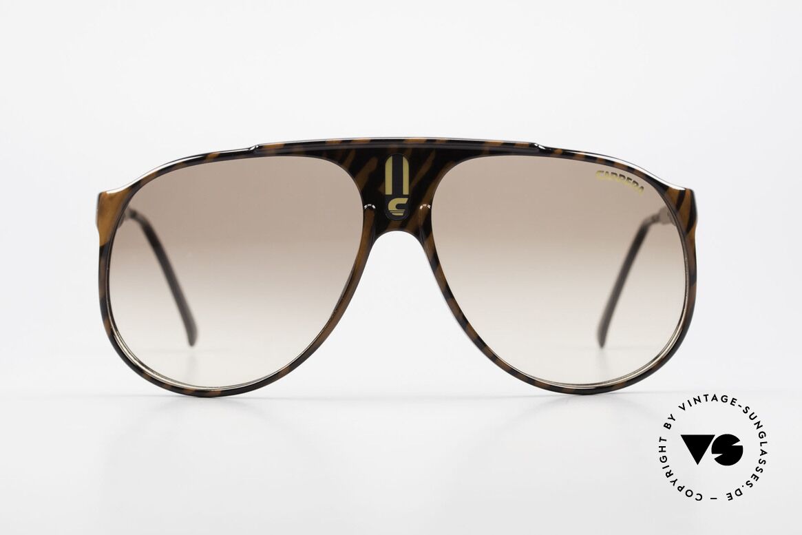 Carrera 5424 Aviator Sportsonnenbrille 80er, alte 80er original Sportsonnenbrille von Carrera, Passend für Herren