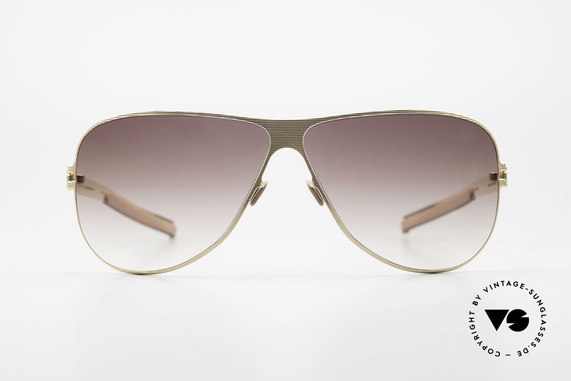 Mykita Ava Damen Designer Aviator Brille, original VINTAGE Mykita Damen-Sonnenbrille von 2007, Passend für Damen