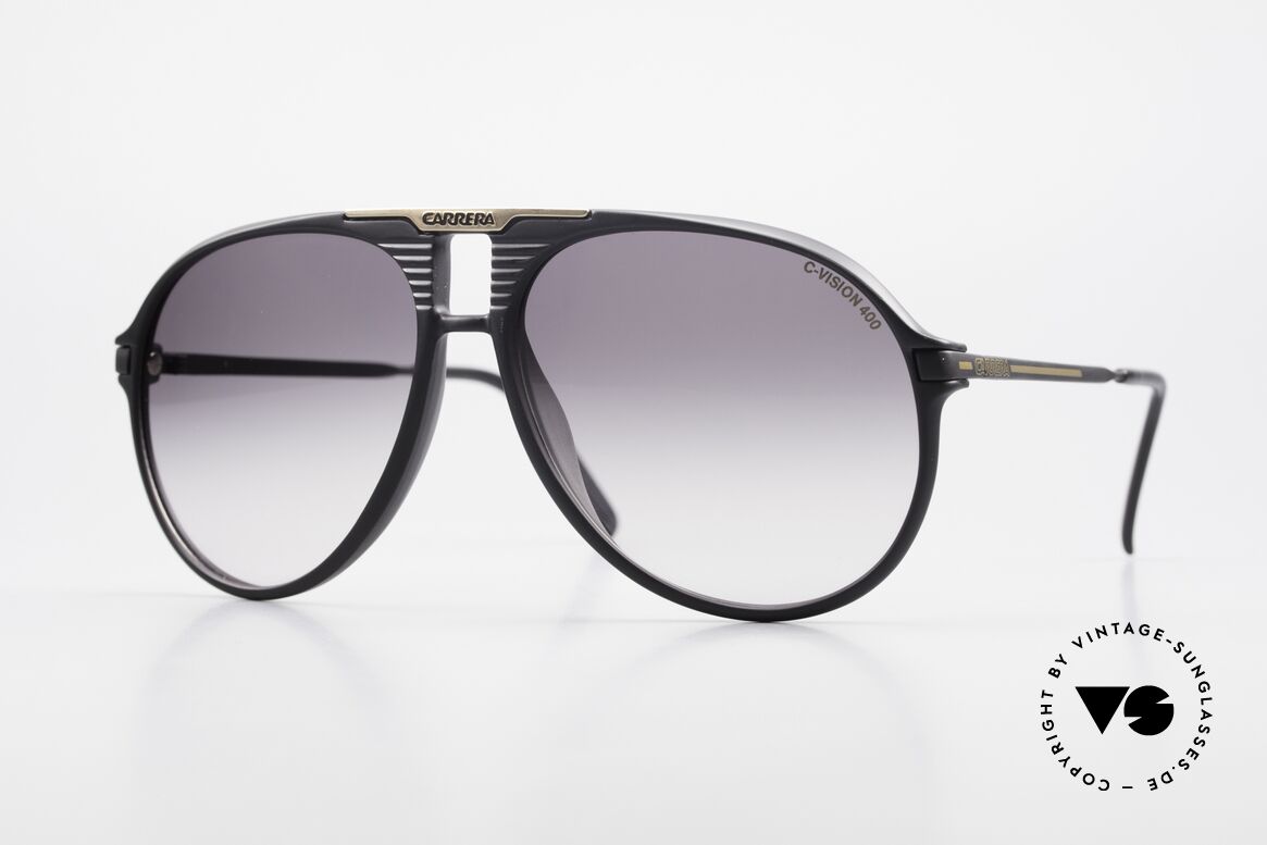 Carrera 5595 80er Brille Extra Sonnengläser, original VINTAGE Carrera Sonnenbrille von 1984, Passend für Herren