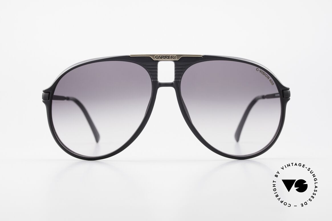 Carrera 5595 80er Brille Extra Sonnengläser, original VINTAGE Carrera Sonnenbrille von 1984, Passend für Herren