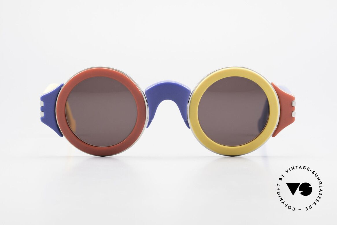 Karl Lagerfeld 3604 Bunte Runde 80er Brille Limited, runde bunte Designersonnenbrille von Karl Lagerfeld, Passend für Herren und Damen