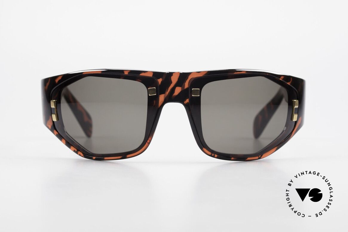 Paloma Picasso 3701 90er Wrap Sonnenbrille Damen, spektakuläre Form mit temperamentvollen Muster, Passend für Damen