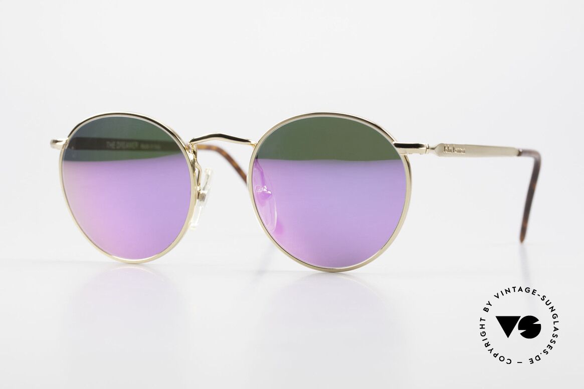 John Lennon - The Dreamer Pink Verspiegelte Sonnengläser, vintage Brille der original 'John Lennon Collection', Passend für Herren und Damen