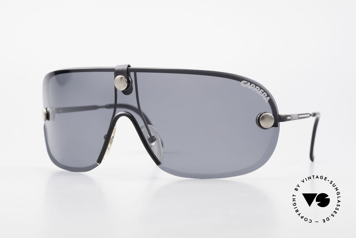 Carrera 5418 Allwetter Brille Polarisierend, seltene vintage CARRERA Sportsonnenbrille von 1989, Passend für Herren