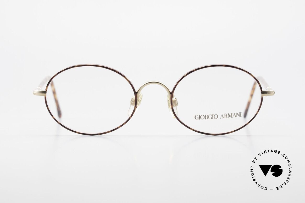 Giorgio Armani 189 Ovale Designerbrille 1990er, vintage Giorgio Armani Brillenfassung aus den 90ern, Passend für Herren
