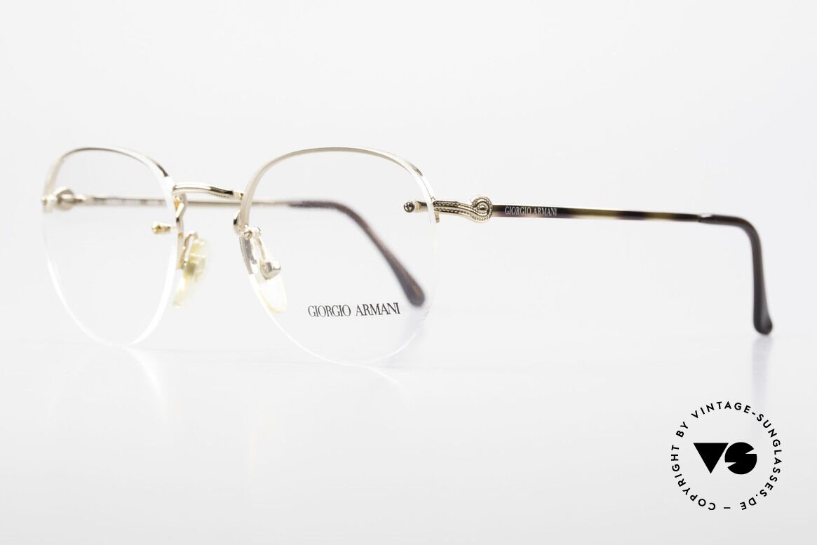 Giorgio Armani 161 Randlose Vintage Fassung 80er, die DEMO-Gläser sind mit kleinen Schrauben fixiert, Passend für Herren und Damen