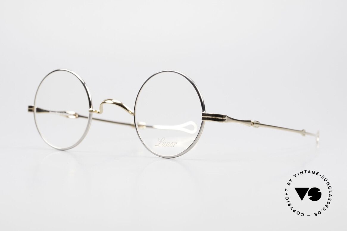 Lunor I 12 Telescopic Schiebebügel Teleskopbrille, Brillendesign in Anlehnung an frühere Jahrhunderte, Passend für Herren und Damen