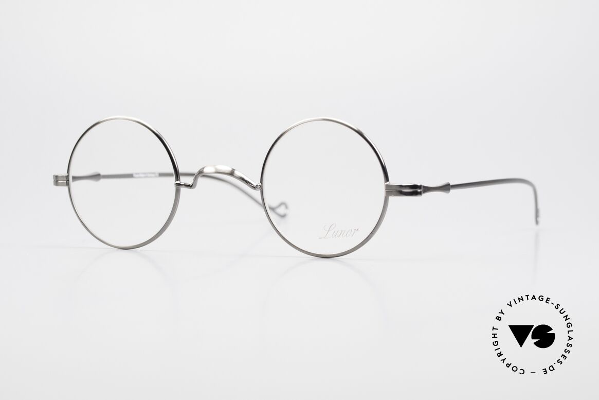 Lunor II 12 Kleine Runde Luxus Brille, runde XS Lunor Brille aus der alten Lunor "II" Serie, Passend für Herren und Damen