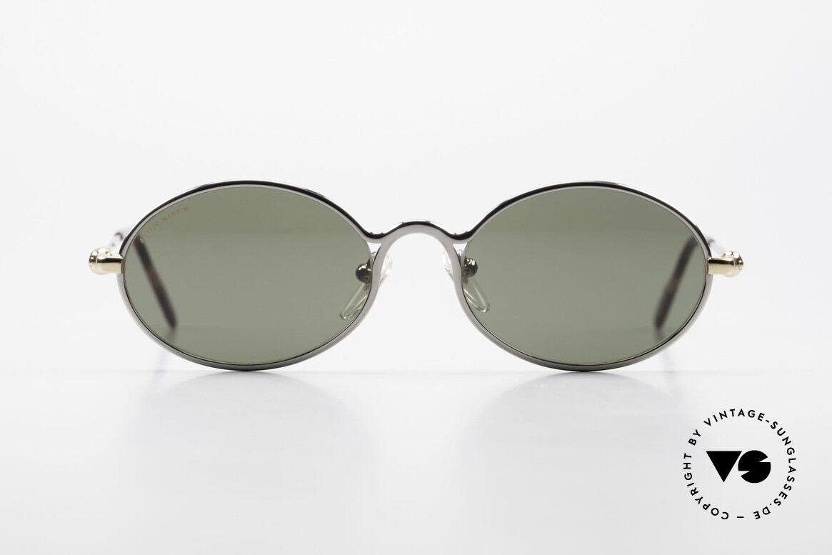 Aston Martin AM13 Ovale Brille James Bond Style, Accessoire zu den Nobel-Sportwagen aus Great Britain, Passend für Herren