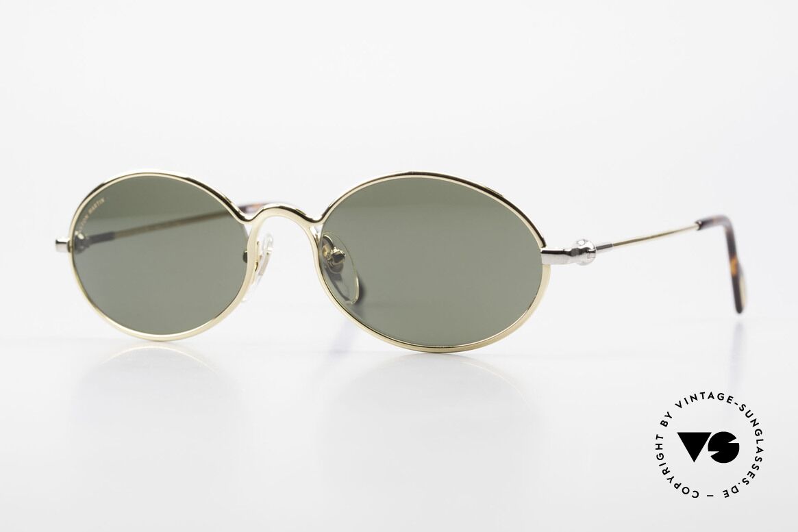Aston Martin AM13 Ovale Sonnenbrille James Bond, ovale Aston Martin vintage Luxus-DesignerSonnenbrille, Passend für Herren