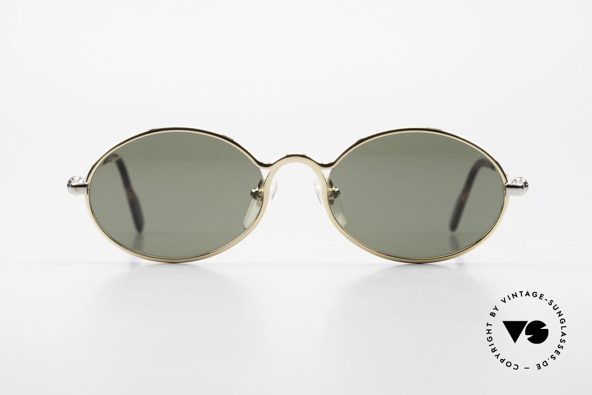 Aston Martin AM13 Ovale Sonnenbrille James Bond, Accessoire zu den Nobel-Sportwagen aus Great Britain, Passend für Herren