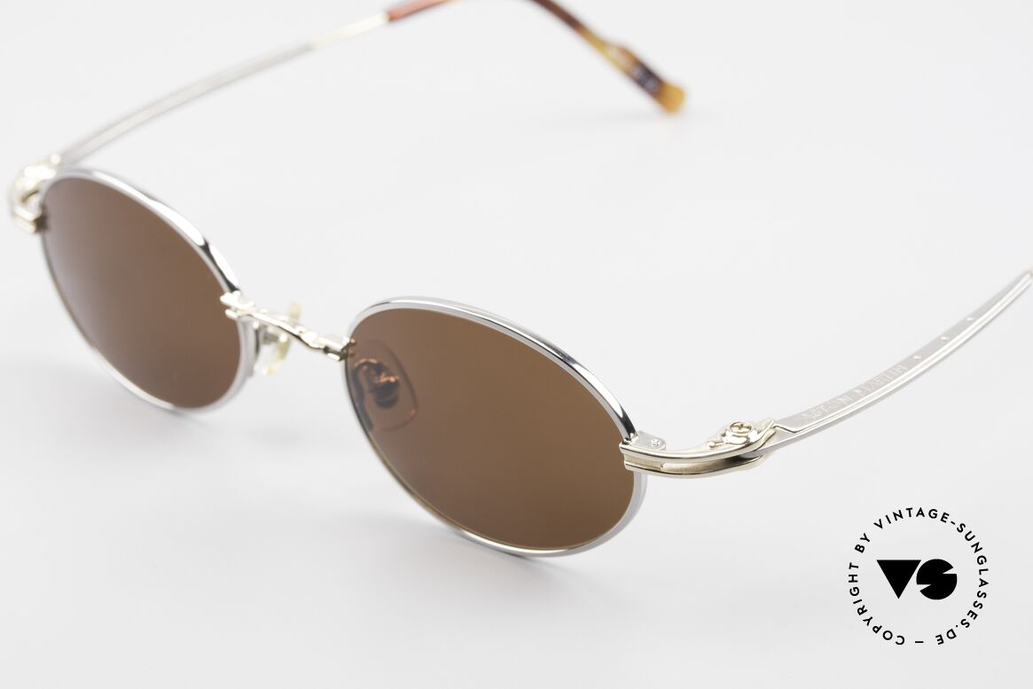Aston Martin AM43 90er Brille Ergonomisch Oval, kostbares Unikat: ergonomische Fassung in Top-Qualität, Passend für Herren