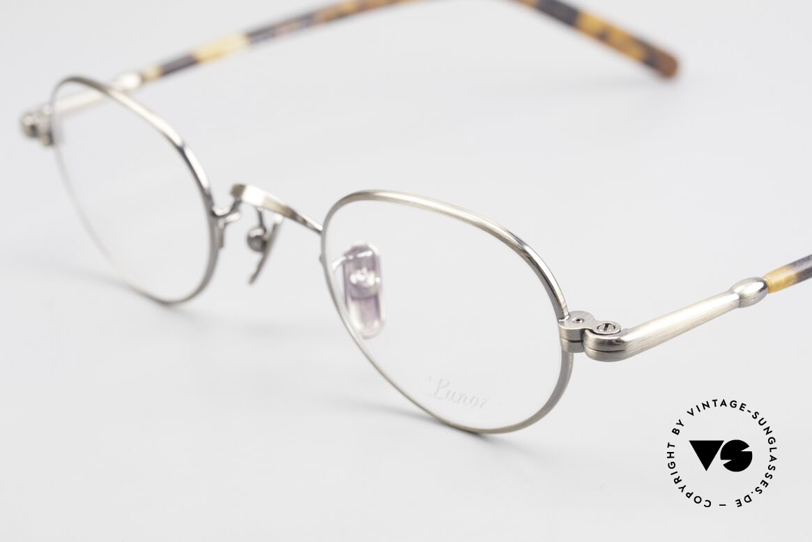 Lunor VA 103 Metall Brille Altes Original, Model VA 103: Bügel aus einer Acetat-Metallkombi, Passend für Herren und Damen