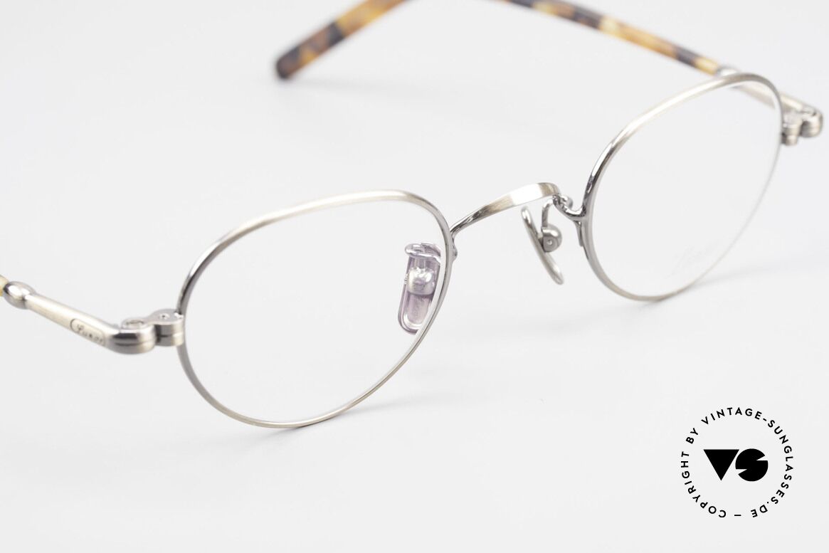 Lunor VA 103 Metall Brille Altes Original, Nasenpads aus reinem Titan; in SMALL Größe 40/23, Passend für Herren und Damen