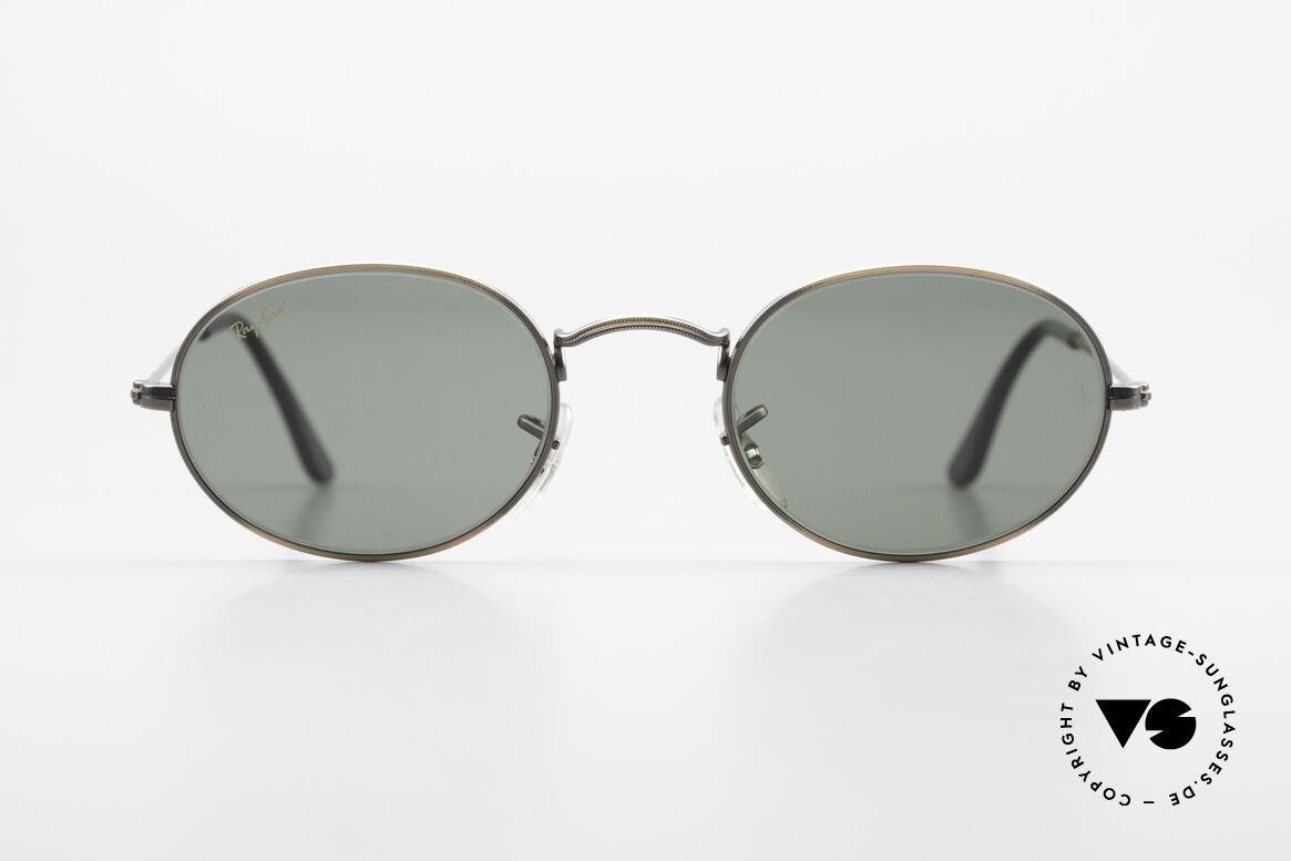Ray Ban Classic Style I Ovale Ray-Ban Sonnenbrille, ovale USA Sonnenbrille mit G15 Mineral-Gläsern, Passend für Herren und Damen