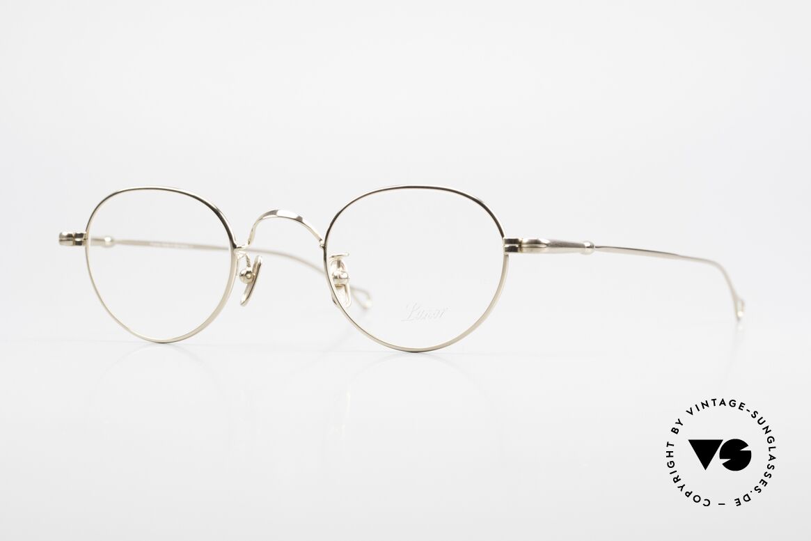 Lunor V 107 Metallbrille Herren Vergoldet, LUNOR = ehrliches Handwerk mit Liebe zum Detail, Passend für Herren