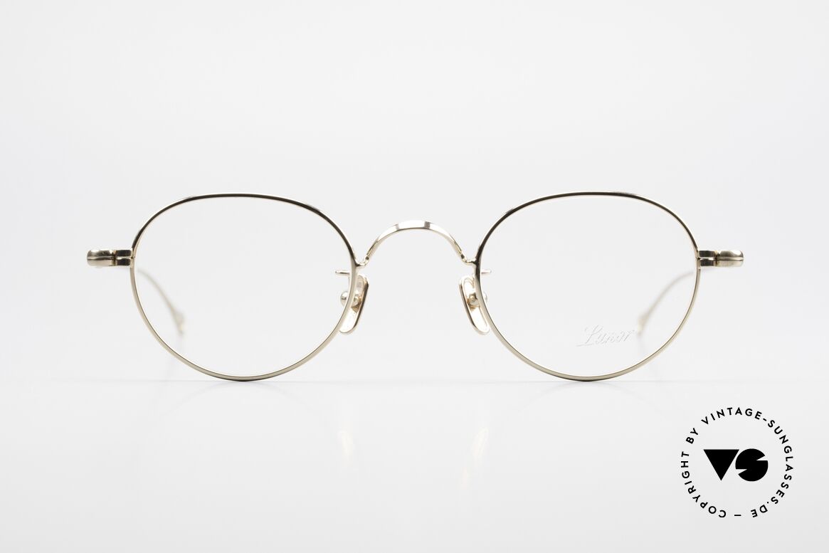 Lunor V 107 Metallbrille Herren Vergoldet, ohne große Logos; stattdessen mit zeitloser Eleganz, Passend für Herren