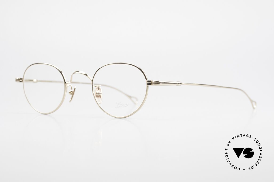 Lunor V 107 Metallbrille Herren Vergoldet, Modell V 107: sehr elegante Pantobrille für Herren, Passend für Herren